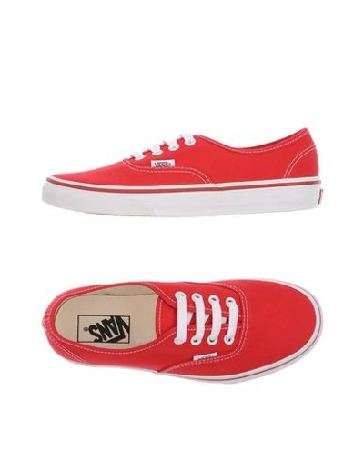 Vans Sneakers In Red