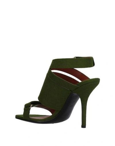 Shop Alberta Ferretti Sandals In Green