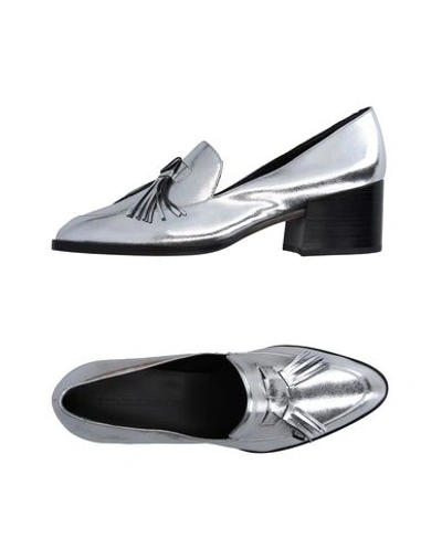 Shop Rebecca Minkoff Loafers In Silver