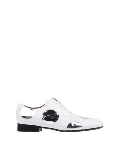 Shop Marni Laced Shoes In White