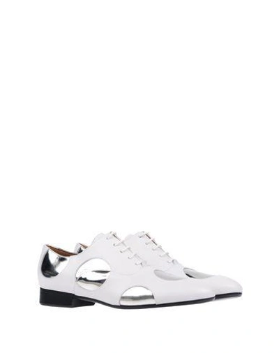 Shop Marni Laced Shoes In White