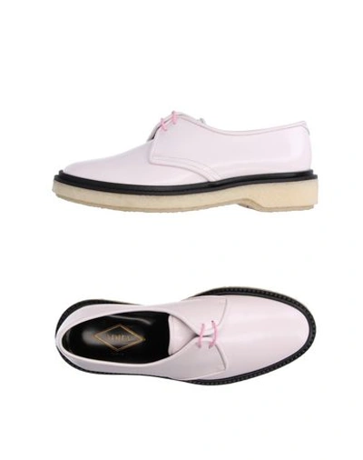 Shop Adieu Lace-up Shoes In Light Pink