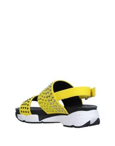 Shop Pinko Sandals In Yellow
