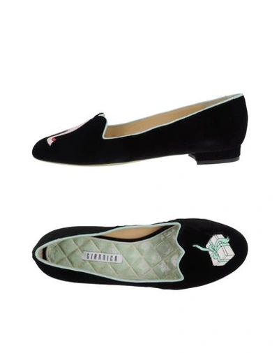 Giannico Loafers In Black