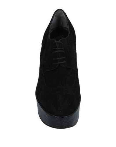Shop Robert Clergerie Lace-up Shoes In Black
