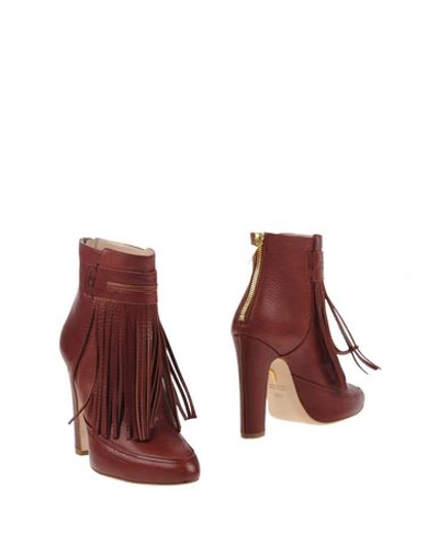 Maiyet Ankle Boot In Maroon