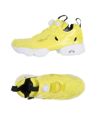 Shop Reebok Sneakers In Yellow