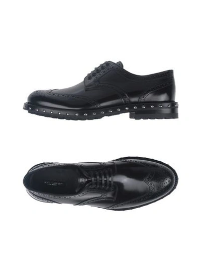 Dolce & Gabbana Lace-up Shoes In Black