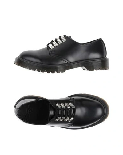Dr. Martens Laced Shoes In Black