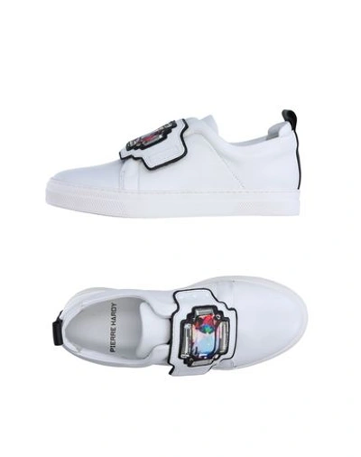 Shop Pierre Hardy Sneakers In White