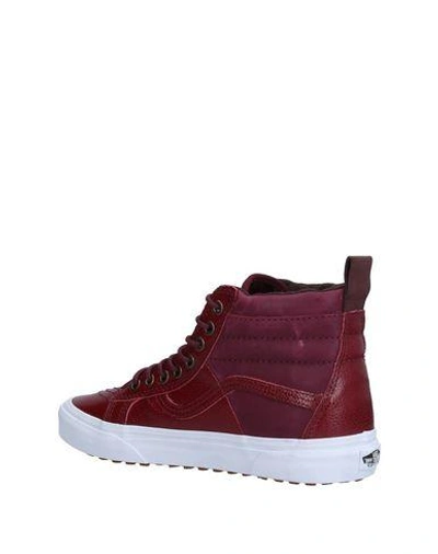 Shop Vans Sneakers In Maroon