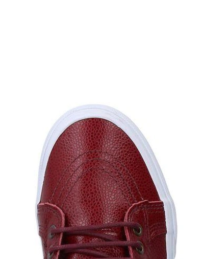 Shop Vans Sneakers In Maroon