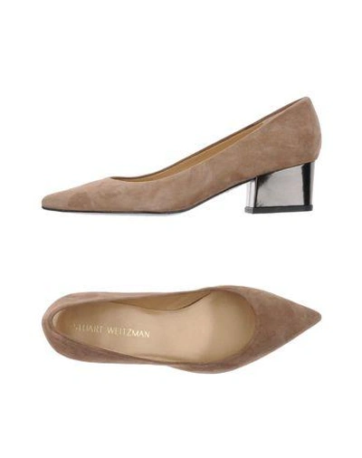 Shop Stuart Weitzman Pump In Sand