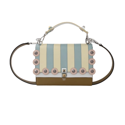 Fendi Marquetry Studded Handbag In Camaleon