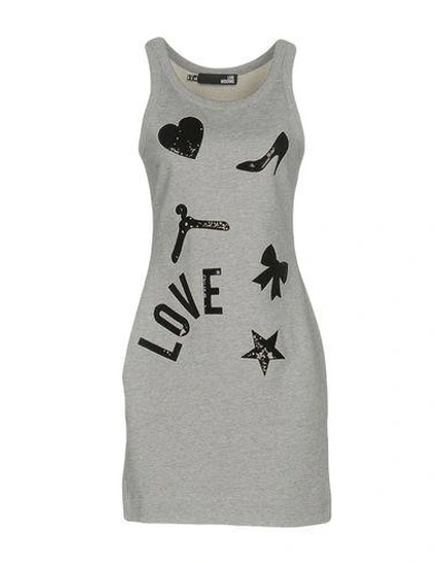 Love Moschino Short Dress In Grey