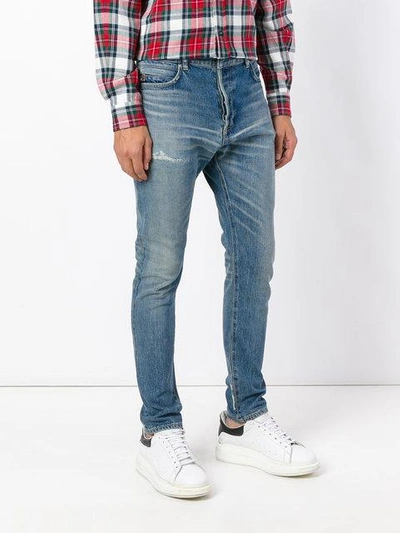 Shop Balmain Skinny Jeans - Blue