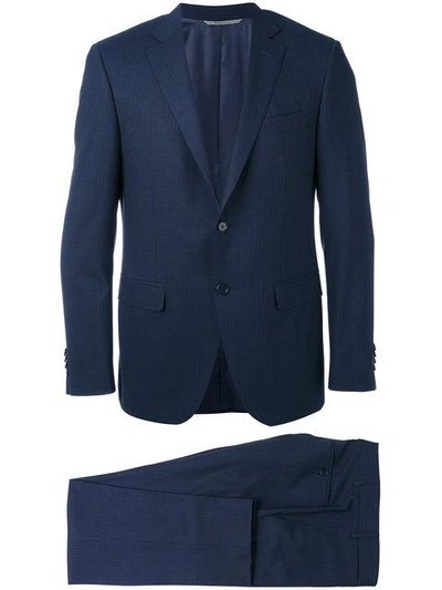 Shop Canali Two Piece Suit - Blue