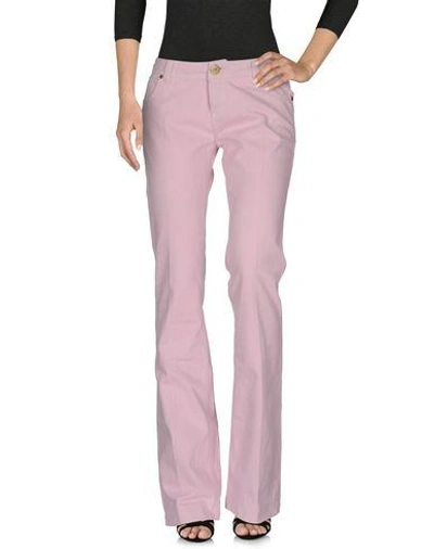 Shop Pinko Denim Pants In Pink