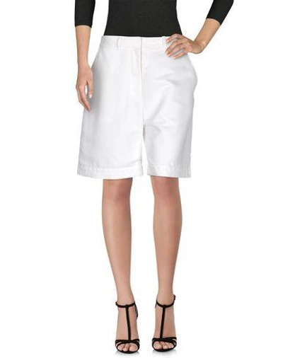 Acne Studios Bermudas In White