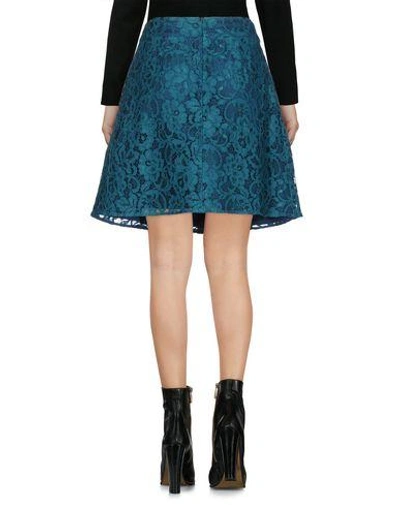 Pinko Mini Skirts In Deep Jade