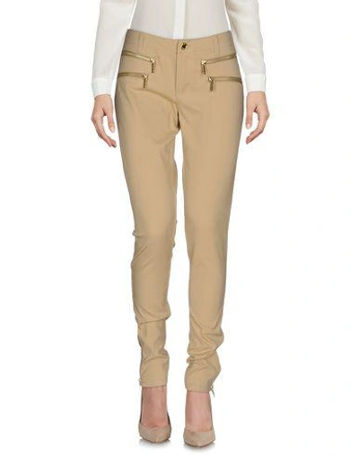 Shop Michael Michael Kors Casual Pants In Beige