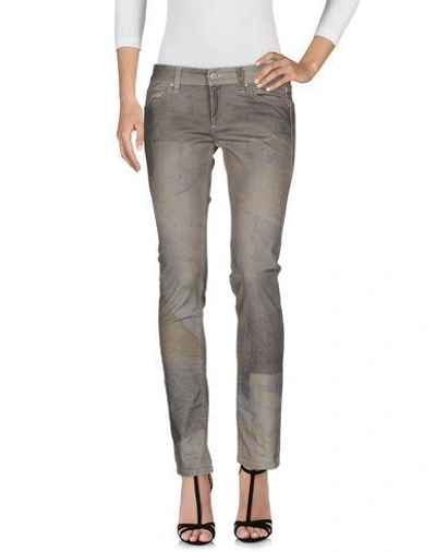 Shop Isabel Marant Denim Pants In Grey
