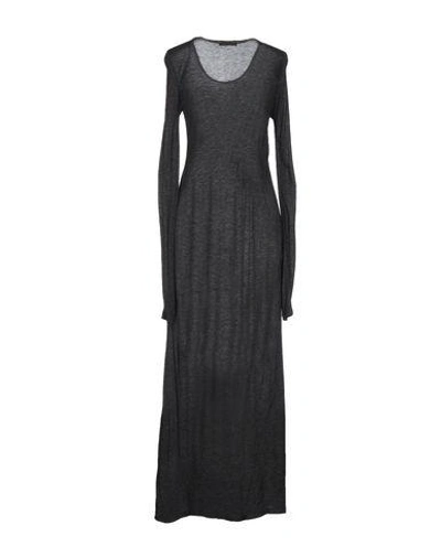 Shop Pinko Long Dress In Grey