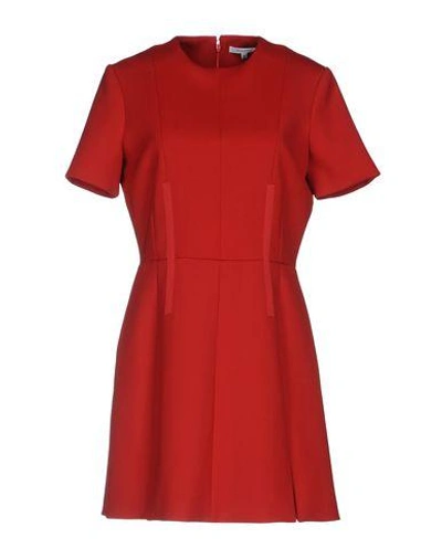 Carven Short Dress In Red