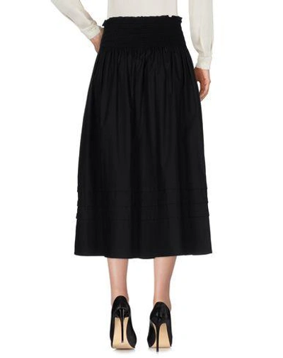 Shop Red Valentino Midi Skirts In Black