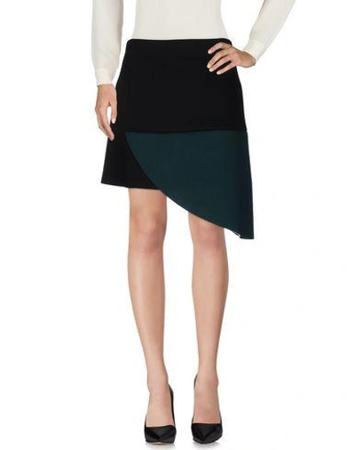 Shop Marni Knee Length Skirts In Black
