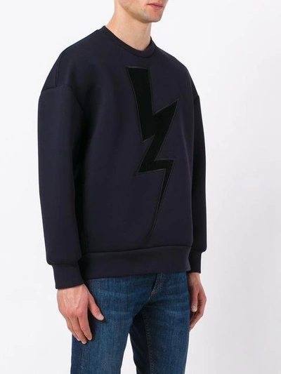 Shop Neil Barrett Lightning Sweatshirt