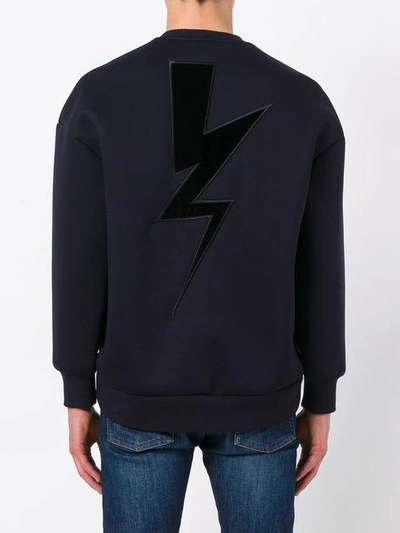 Shop Neil Barrett Lightning Sweatshirt