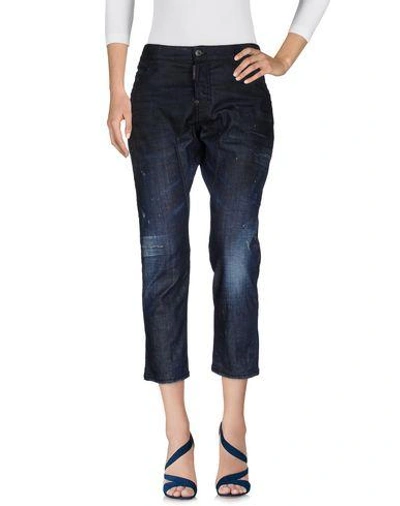 Shop Dsquared2 Woman Jeans Blue Size 4 Cotton, Elastane