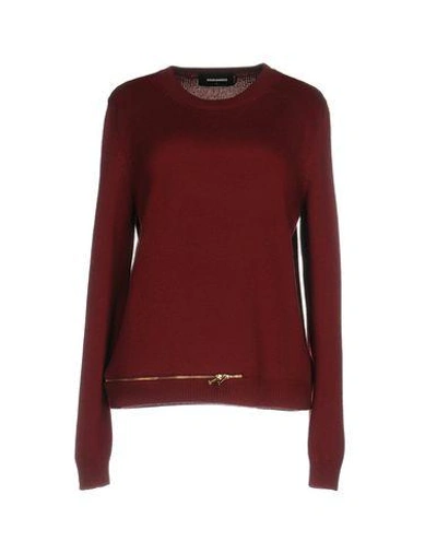 Shop Dsquared2 Sweaters In Maroon