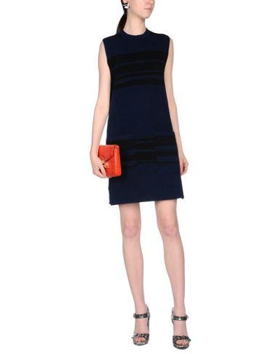 Shop Proenza Schouler Short Dresses In Dark Blue