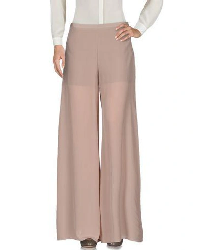 Shop M Missoni Casual Pants In Light Brown