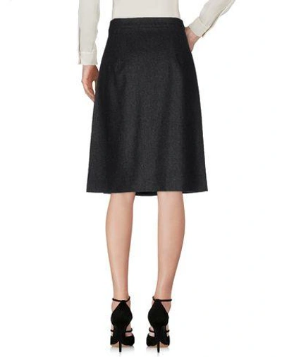 Shop Michael Kors Knee Length Skirt In Steel Grey
