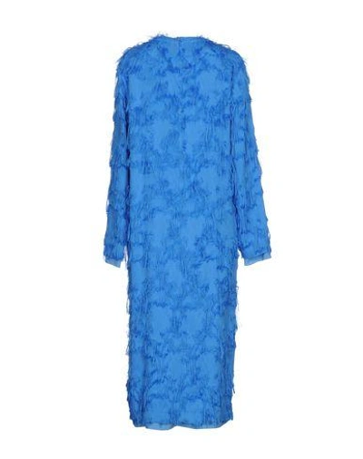 Shop Carven 3/4 Length Dresses In Blue