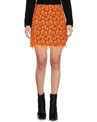 Shop Christopher Kane Mini Skirt In Orange