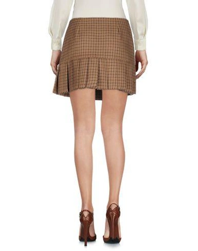 Shop Michael Kors Mini Skirts In Brown