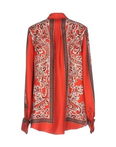 Shop Alexander Mcqueen Patterned Shirts & Blouses In Red