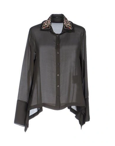 Shop Etro Shirts In Military Green