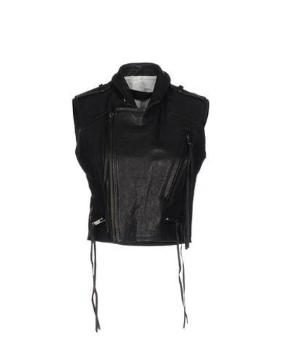 Shop Haider Ackermann Leather Jacket In Black