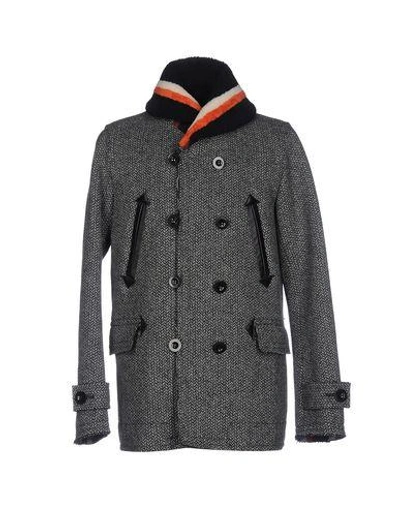Shop Sacai Coat In Grey