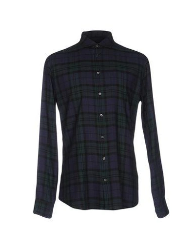 Shop Dsquared2 Checked Shirt In Dark Green