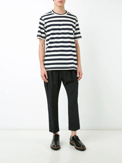 Shop Junya Watanabe Striped T-shirt