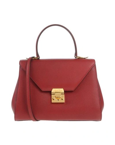 Mark Cross Handbag In Red