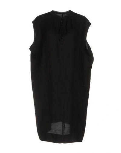 Rick Owens Short Dresses In Black