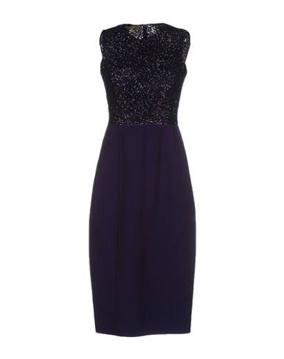 Shop Michael Kors Evening Dress In Purple