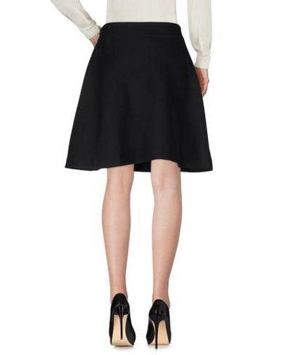 Shop Yohji Yamamoto Knee Length Skirts In Black
